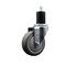 Service Caster 4'' SS Thermoplastic Rubber Wheel Swivel 1-3/4'' Expanding Stem Caster SCC-SSEX20S414-TPRB-134 - alternate 1